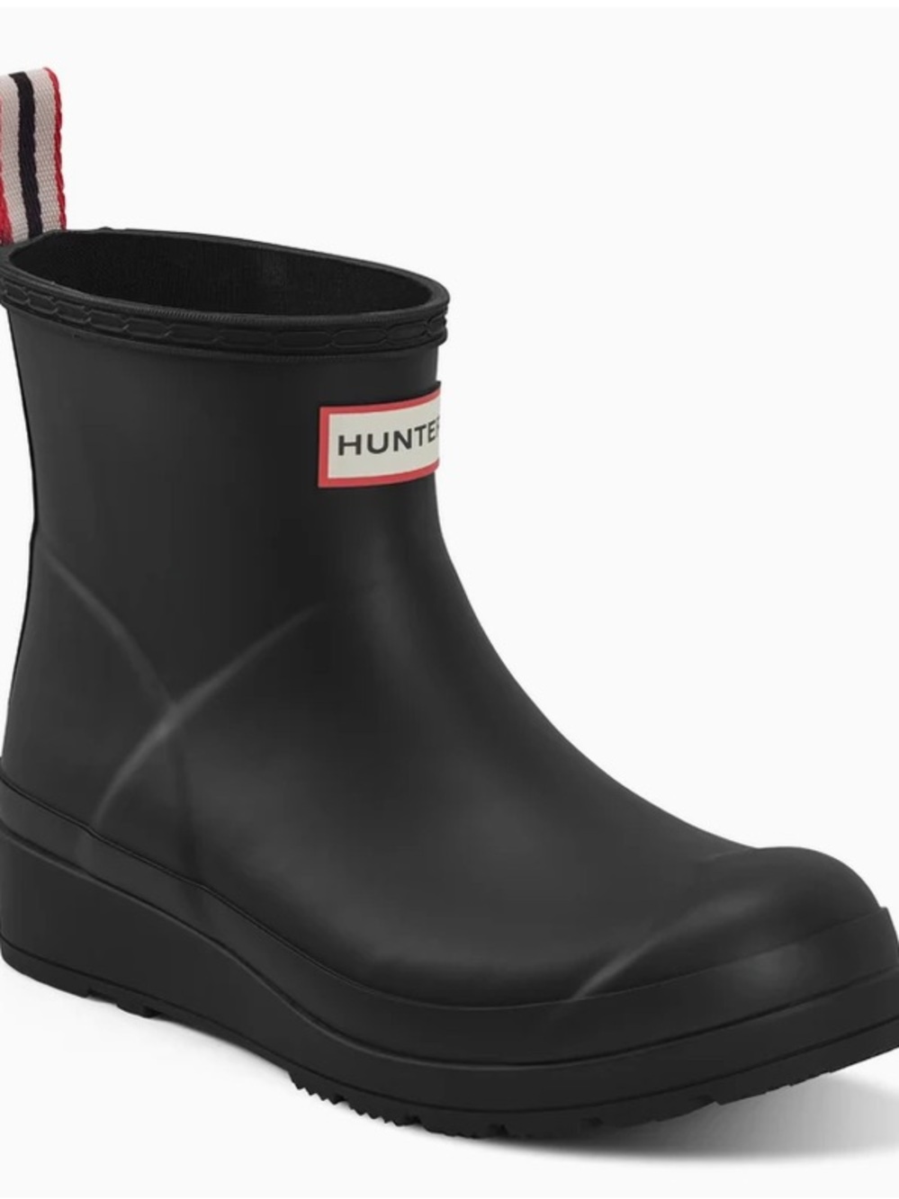 Hunter Play Short Rain Boot in Black